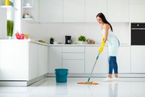 How can I disinfect my floors naturally?