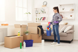 What is the first thing to do when moving into a new house