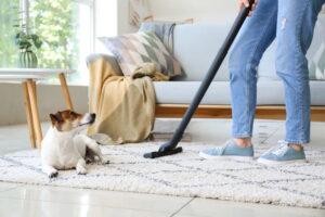 How do I keep my floors clean with pets
