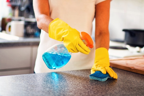 How do you sanitize your house after being sick