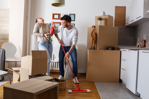 how to clean an old house before moving in