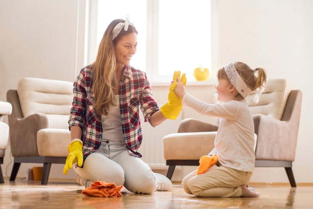 How do I tell my kids to clean up