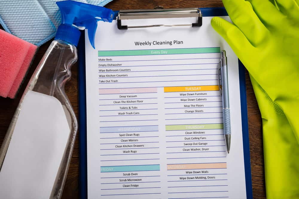 How can I keep my house clean with a busy schedule?