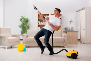 How do I turn my house cleaning into a workout