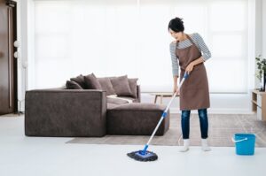What words are associated with cleaning