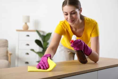 how can cleaning routines be adjusted for larger visible spaces