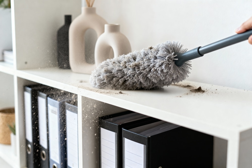 What areas should I clean after poor air quality days
