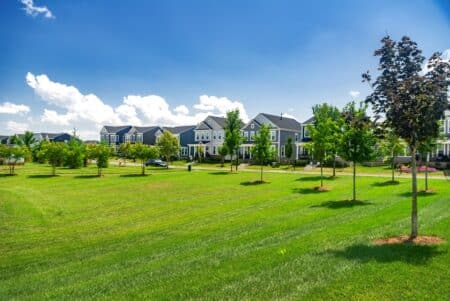 How does nearby open space affect indoor dust